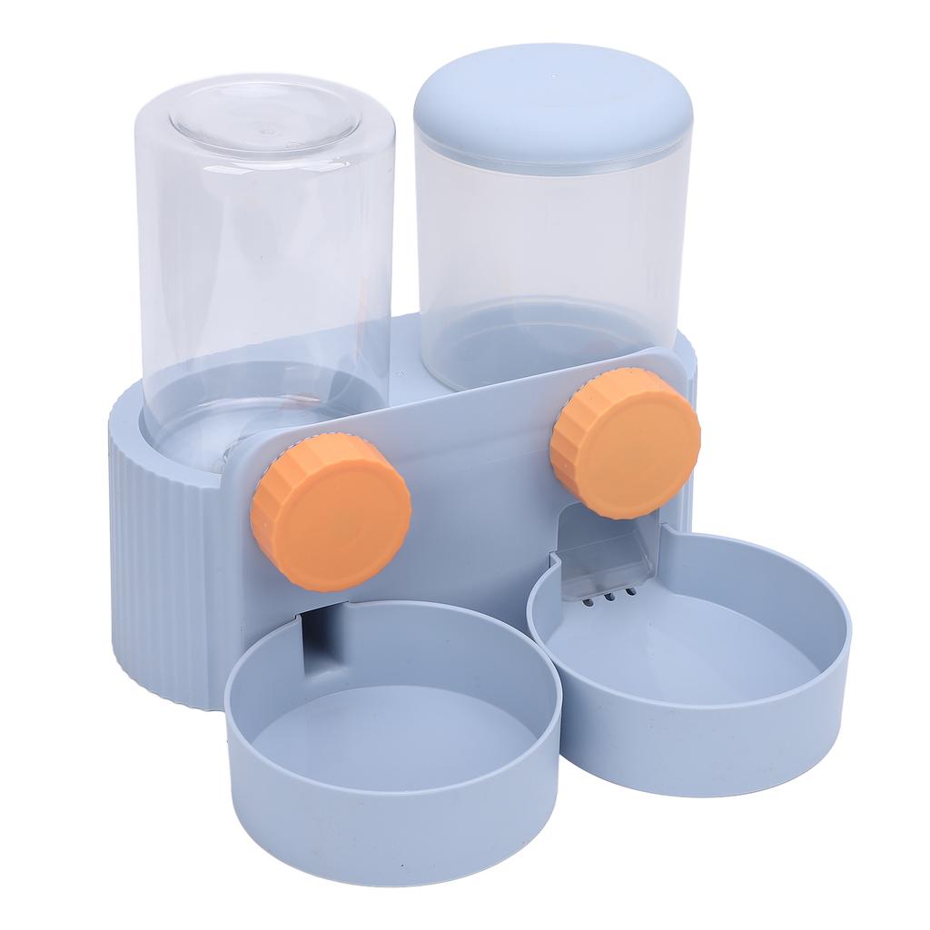 Pet Food Bowl Water Bottle Dispenser Multifunctional Hanging Automatic Self Feeding and Waterer Set for Dogs Cats