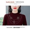 Women's Double-Sided German Fleece Turtleneck Top, Long Sleeve, 2026 Autumn/Winter, Stylish with Hot Drill Accents, Warm and Trendy.