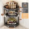Kitchen Shelf Countertop Multi-layer Corner Multifunctional Triangle Seasoning Shelf Wall Corner Seasoning Tank Storage Rack