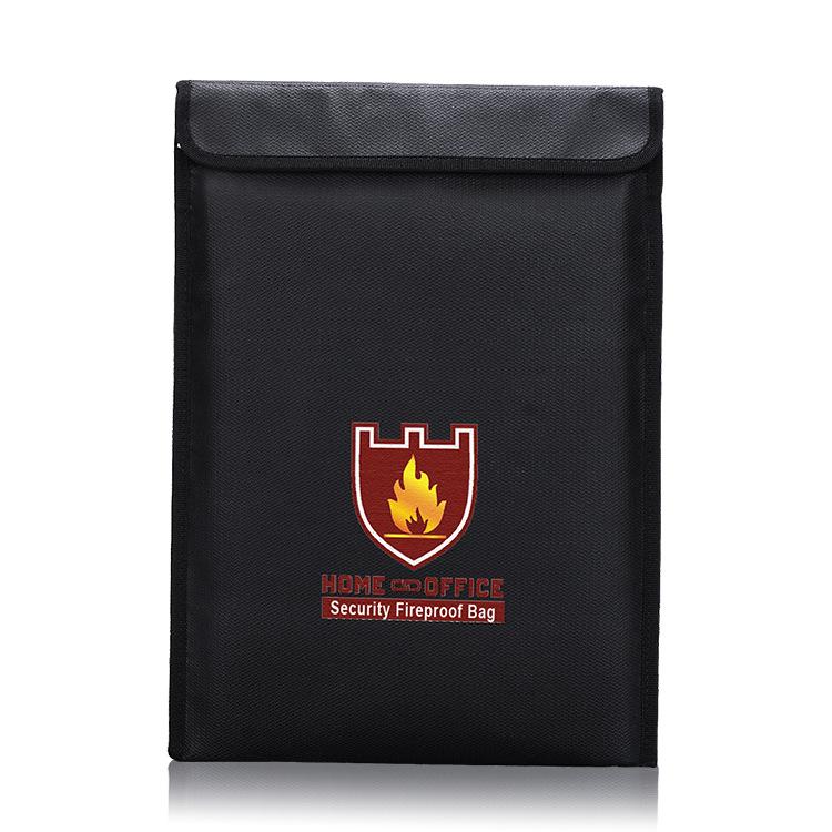 Juehuo Fireproof Explosion-Proof Safety Storage Bag 38x28CM – Multi-functional Protection Bag 38*28CM Black чёрный