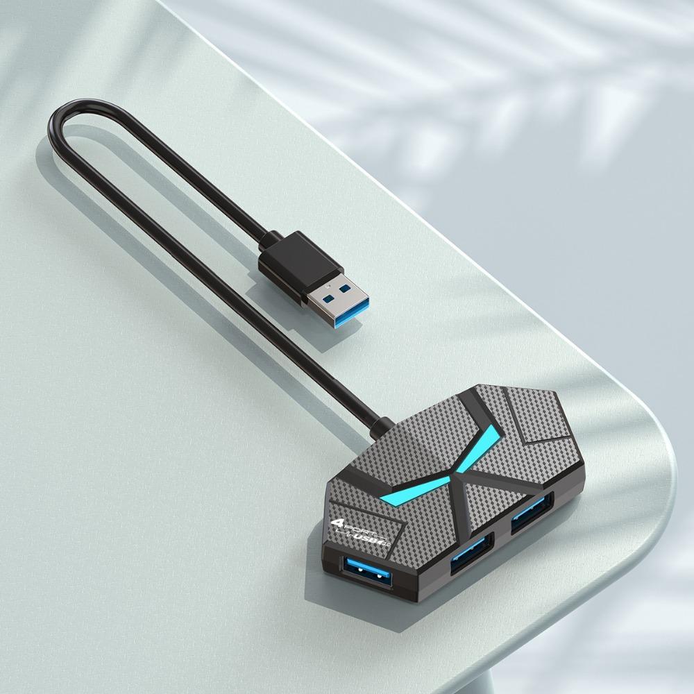 7 Port USB 3 0 Hub High Speed Data Transfer Laptop PC Multi Functional Expander Dock for External Devices
