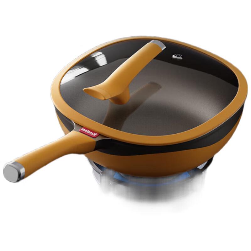 Maibale M-2212LP Titanium Rock-Cast Non-Stick Wok 32cm