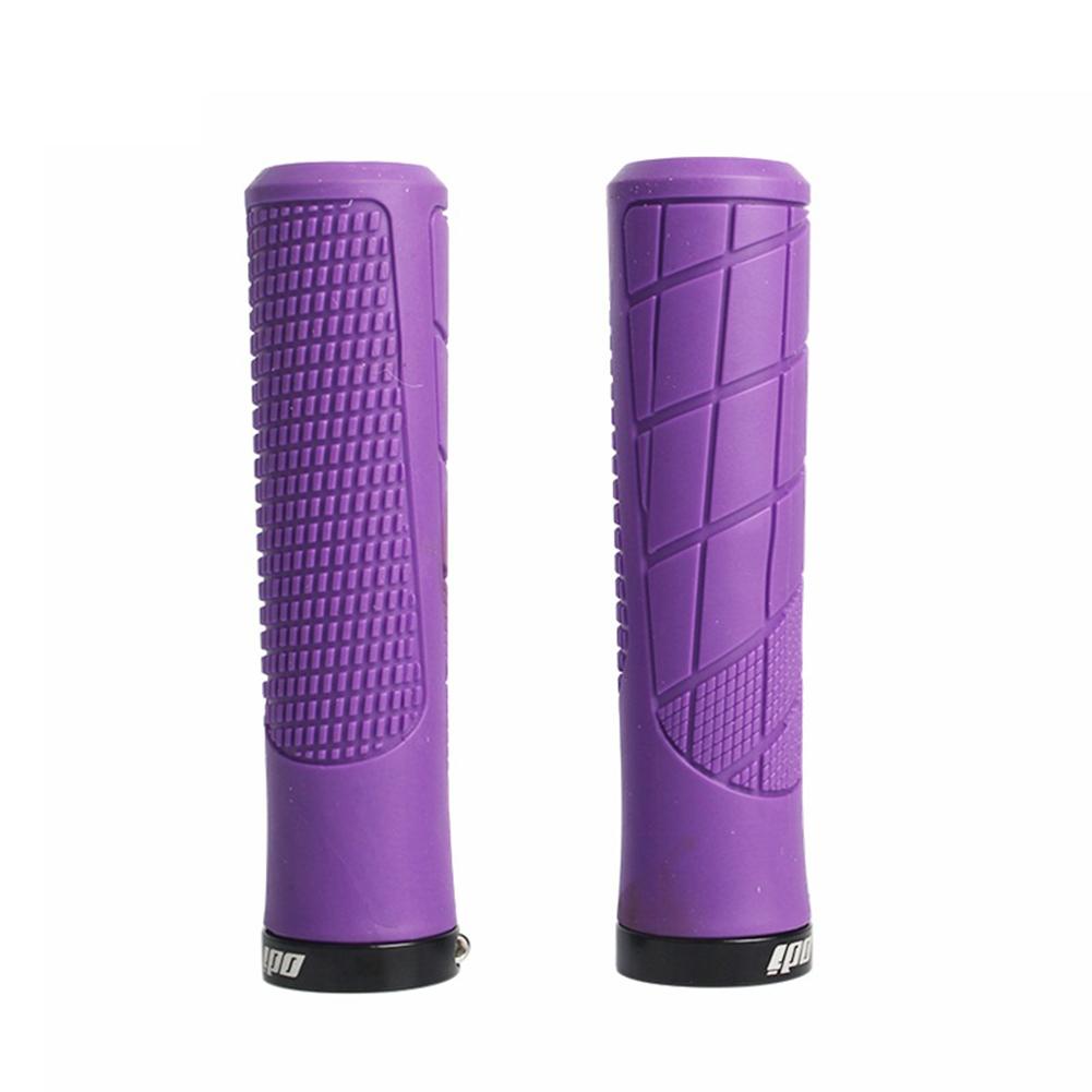 1 Pair OG10 Mountain Bike Rubber Handlebar Grips Locking Anti-slip Shock Absorber Handlebars Accessories