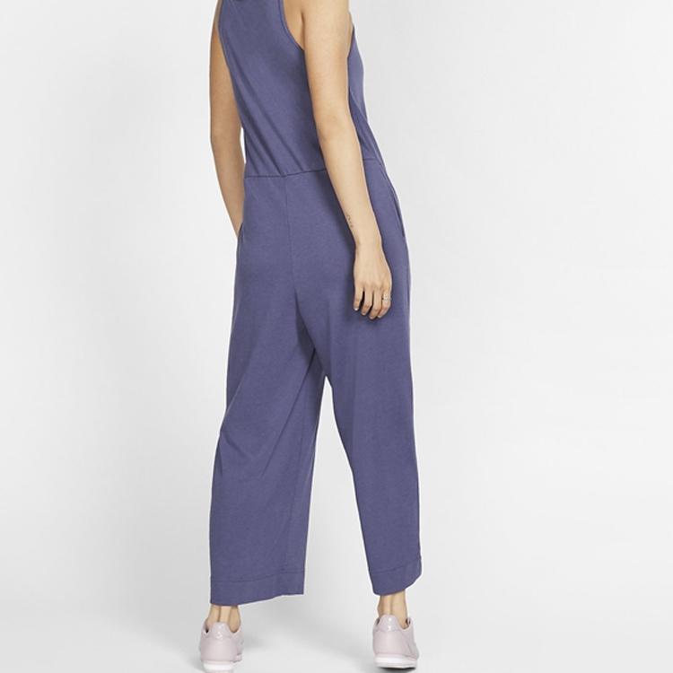 Nike Solid Color Breathable Suspenders Sports Pants Women pants Purple BV3977-557