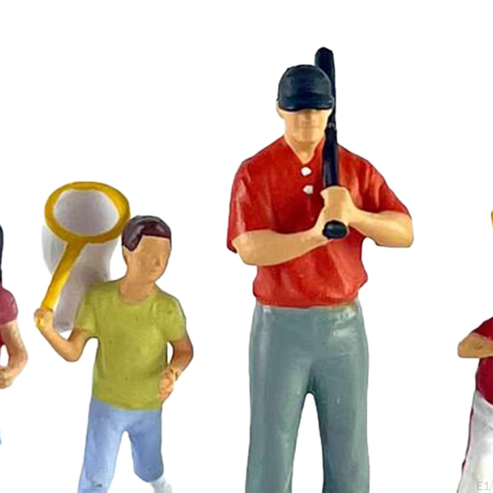 1/64 Миниатюрные фигурки людей Диорама Фигурки Коллекция из смолы Поделки Раскрашенные — фото 3