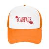 New Summer Mesh Sun Hats Scarface logo Summer Baseball Cap Funny Trucker Hat  Unisex Women Design Kpop Rock Breathable Baseball Cap