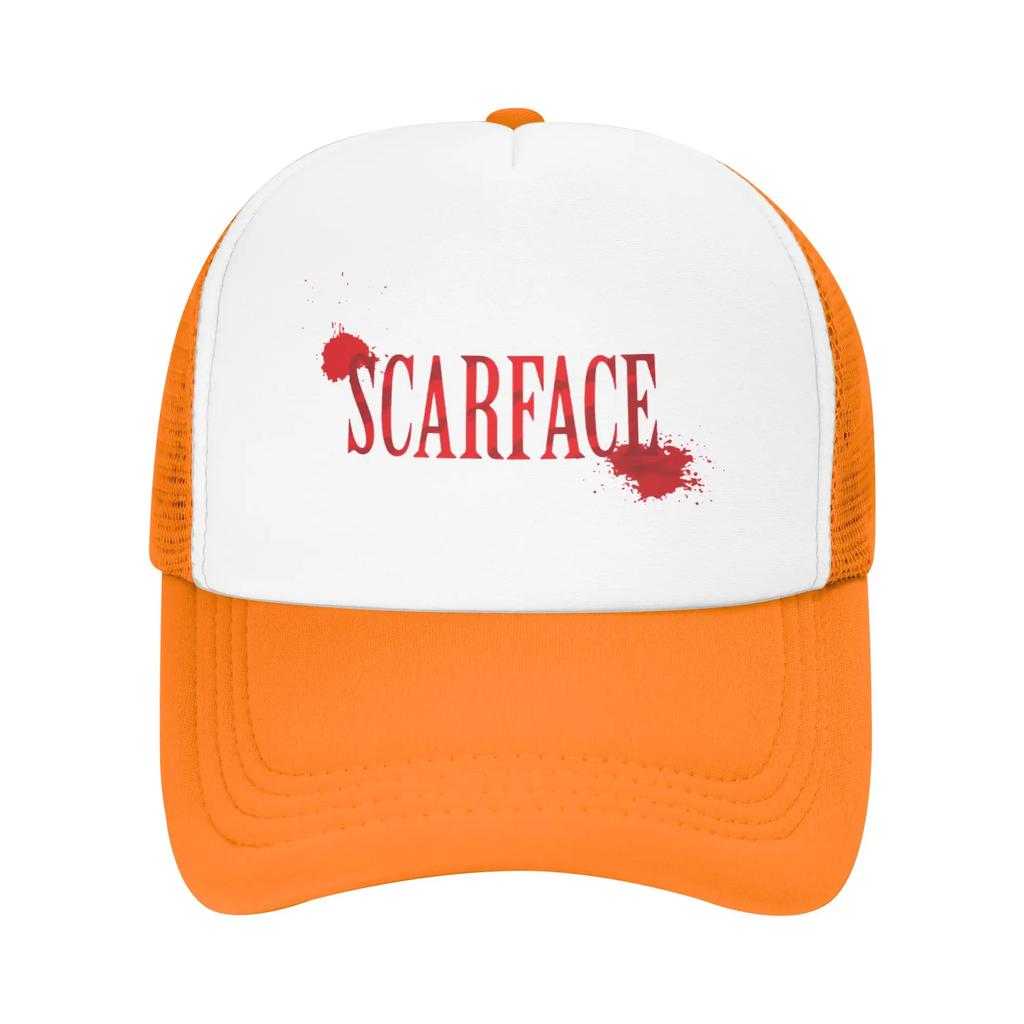 New Summer Mesh Sun Hats Scarface logo Summer Baseball Cap Funny Trucker Hat Unisex Women Design Kpop Rock Breathable Baseball Cap