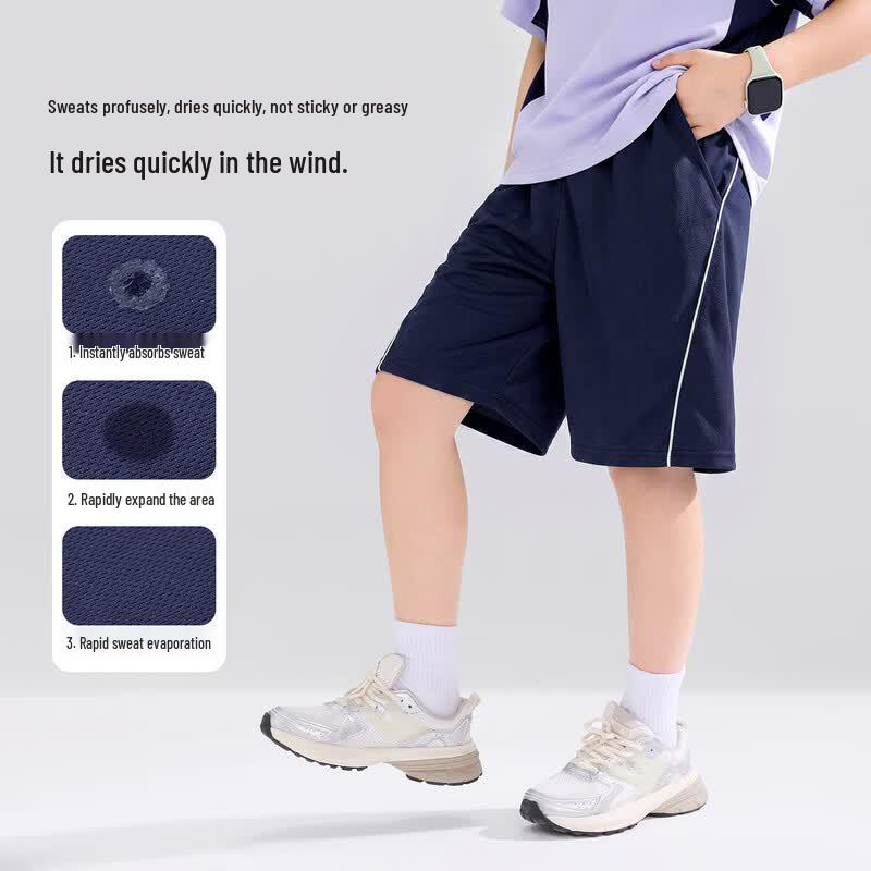 Zuo Xi Boys' 2026 Summer Quick-Dry Sports Shorts