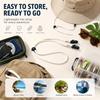 Hat Chin Strap: White Adjustable Clip Windproof Keeper - Secure Fit for Fishing Travel Outdoor Hat Accessories