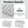 Solid Color Clothing Storage Box Foldable Wardrobe Organizer Practical Clothes Organizer  Closet