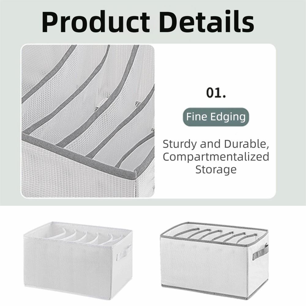 Solid Color Clothing Storage Box Foldable Wardrobe Organizer Practical Clothes Organizer  Closet