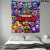 Brawl Stars Wall Tapestry Aesthetic Wall Hanging Printed Fabric Blanket Decorative Tapestries for Bedroom Living Room Home Decor