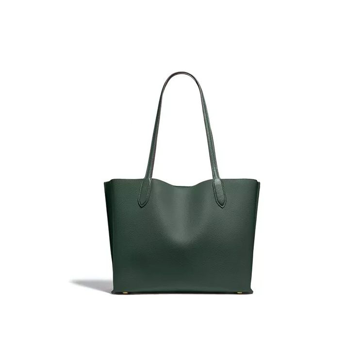 Coach Willow 35 Leather Crossbody Tote Shopping Bag Women Bags Dark-Green C0692-B4SZG