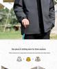 Men’s Three-In-One Windbreaker: Plus Velvet Detachable Jacket for Middle-Aged and Elderly – Perfect for Spring and Autumn.