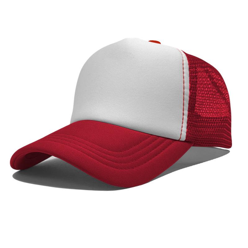 High Quality Custom LOGO 5 Panel Mesh Baseball Cap Print Embroidery Sponge Foam Trucker Hats