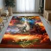 Retro Z-Zelda Cartoon Link Games Living Room Non-Slip Area Rug Soft Carpet for Bedroom Kids Playroom Sofa,Home Decor Doormat