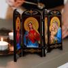 The Virgin of Wooden Ornament Christmas Table Decoration