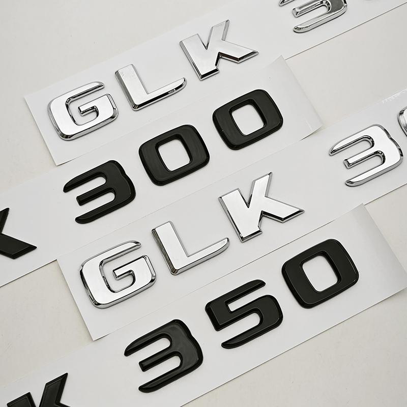 3D ABS Car Sticker Logo GLK220 GLK300 GLK350 Rear Trunk Letters Badge Emblem For Mercedes Benz GLK Series GLK220 GLK300 GLK350
