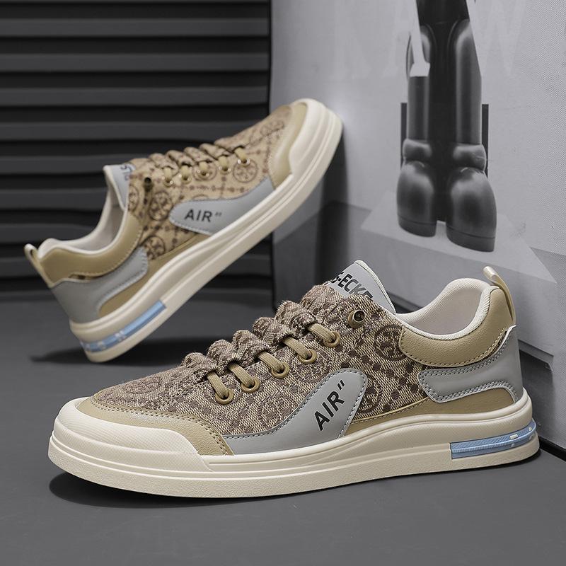 

Интернет знаменитость прямая трансляция мужская обувь повседневная тканевая обувь тренд личность студент дышащая обувь Doudou мягкая подошва парусиновая обувь за бортом s 39