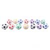 14pcs Pull On Closure Football Keychains Waterproof Design Sport Ball Key Chain  Bag Decoration