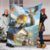 1pc Game Zelda Theme Blanket - Digital Print, Polyester, Cozy for All Seasons, Perfect for Outdoor, and Travel