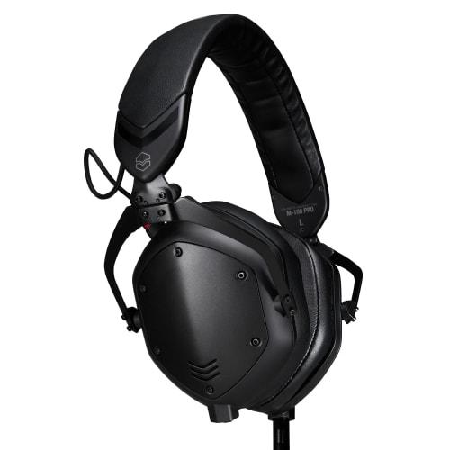 V-MODA M-100 PRO DJ Monitor Headphones, High-Resolution Audio Compatible, Wired Connection Only, Black