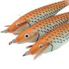 14PCS 8cm Length Squid Jig Luminous Artificial Shrimp Lure Squid Hook Lure  Saltwater Fishing