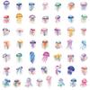 50 Colorful Jellyfish Graffiti Stickers for Laptop and Suitcase - Waterproof & Creative for Kids