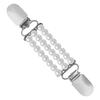Fashion Pearl Fixed Strap Charm Safety Pin Brooch Beaded Cardigan Clip Suitable for Enhancing Style and Security
