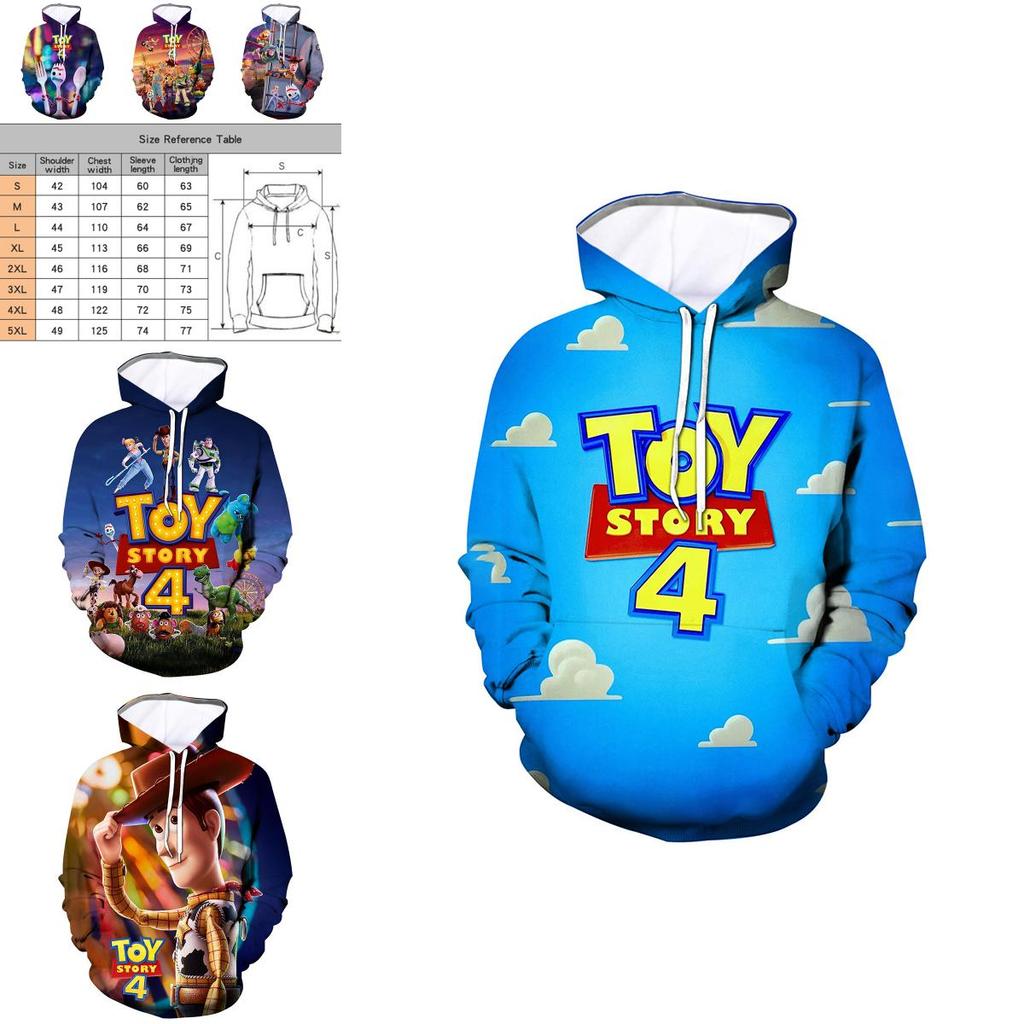 Útulná mikina Toy Story 4 Šerif Woody Buzz Rakeťák pro ležérní pohodlí