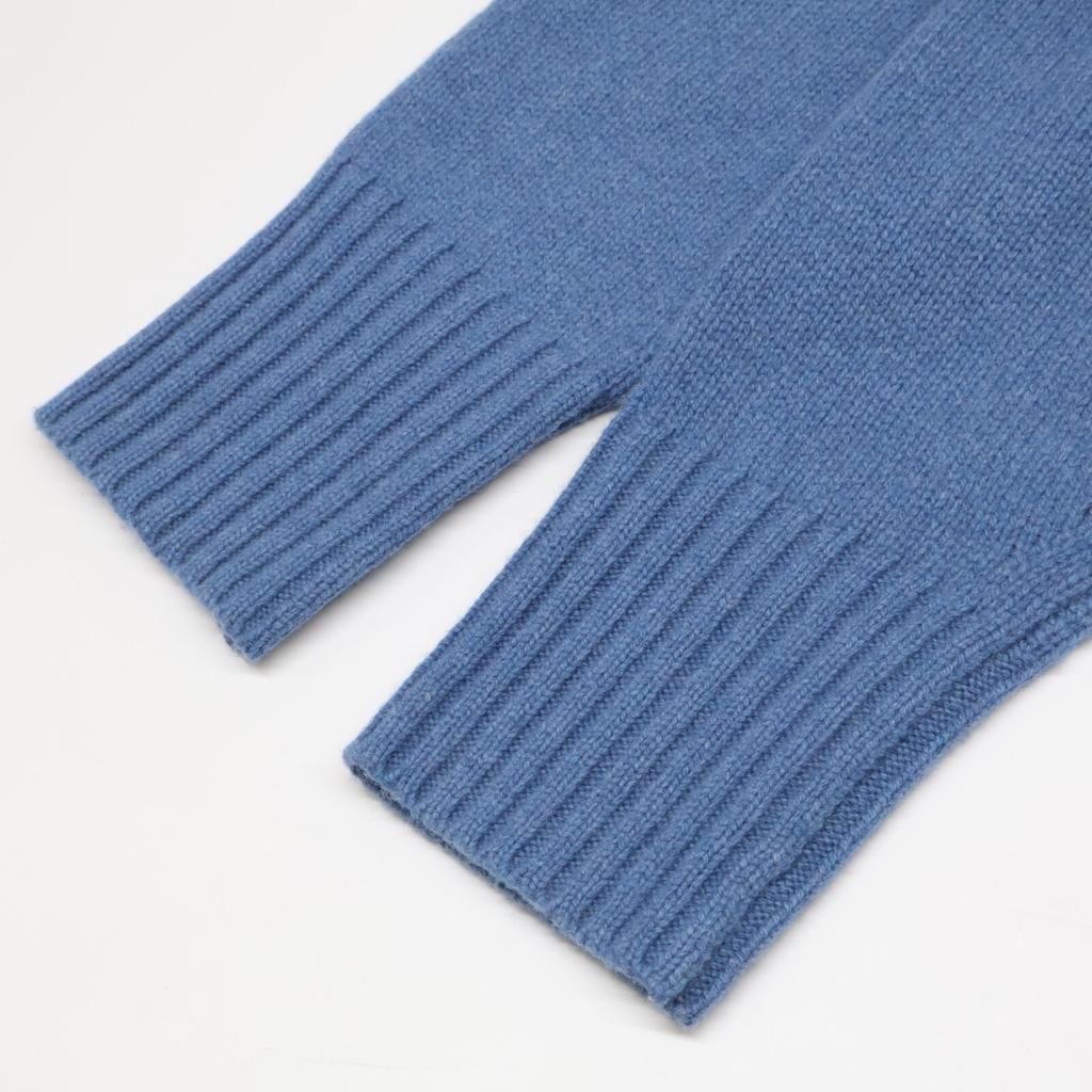 POLO RALPH LAUREN Blue Cashmere Blend Classic Long Sleeve Wool Turtleneck Sweater tops M blueUsed