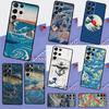 Japanese Pub Wave Anime Art Phone Case For Samsung Galaxy S24 S25 Ultra S9 S10 S20 FE S21 S22 S23 Ultra Plus Back Cover