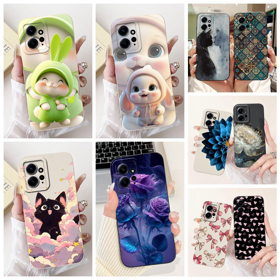 Per Custodia Xiaomi Redmi Note 12 4G Note12 5G Carina Coniglio Cartone Animato Cover Morbida TPU Custodia per Telefono Per Xiaomi Redmi Note 12 Pro Plus Guscio