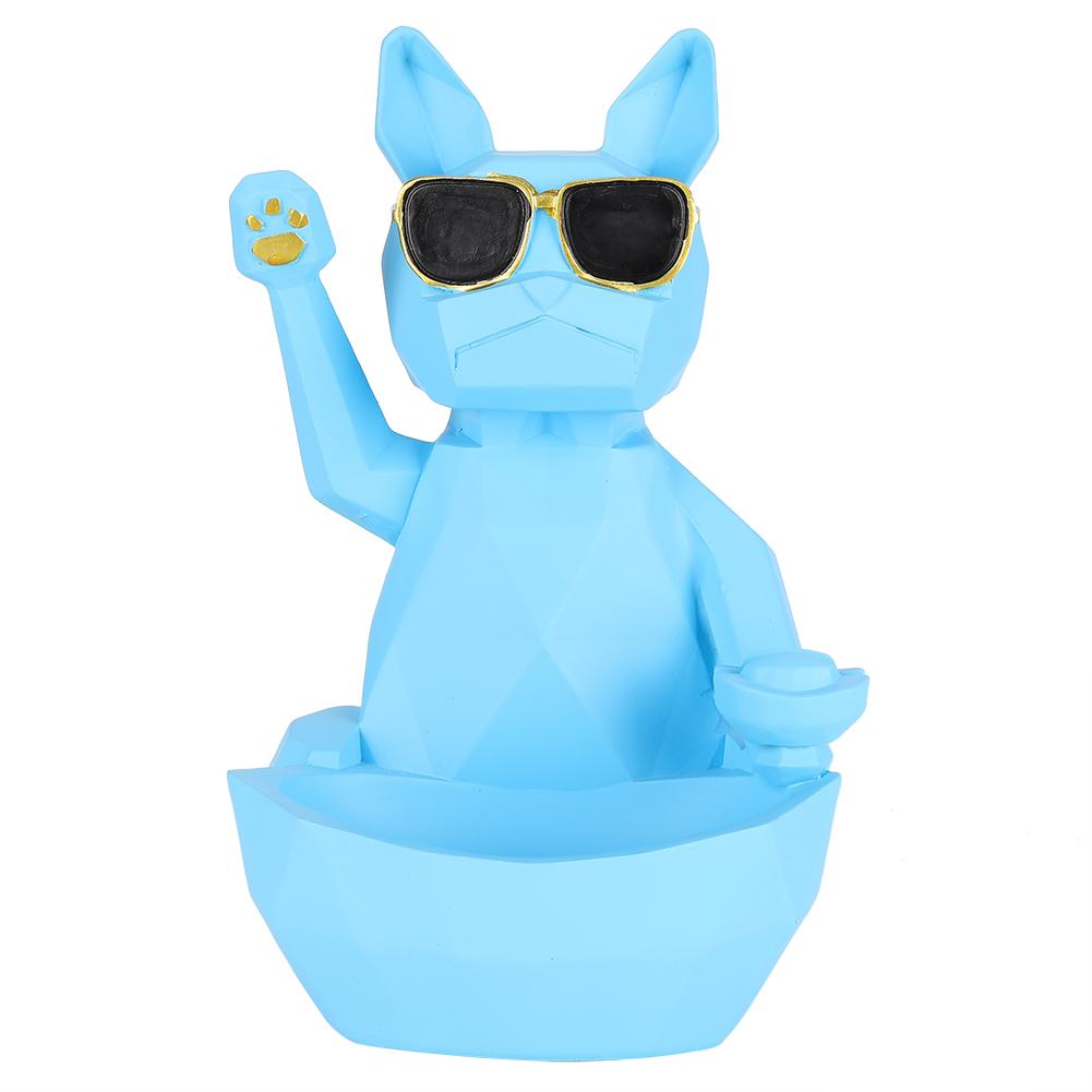 

Household Cartoon Cat Anti slip Remote Control Key Storage Box Case Decoration (Blue )