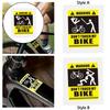 Dont Touch My Bike Bike Sticker, 3D Funny Scratch Resistant Reflective Warning Sticker for BMX, Mountain Road Bike Accessory