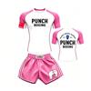 Kids MMA Training Gear Set Short Sleeve Boxing Uniform Muay Thai Kickboxing Combat Sports