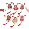 2026 God of Wealth Refrigerator Magnet: Festive New Year Hanging Ornament for Home Decoration