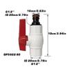 Garden Irrigation Water Tank Connector Fittings Internal Thread G3/4'' 1/2'' PVC Ball Valve&nipple Female Connectors