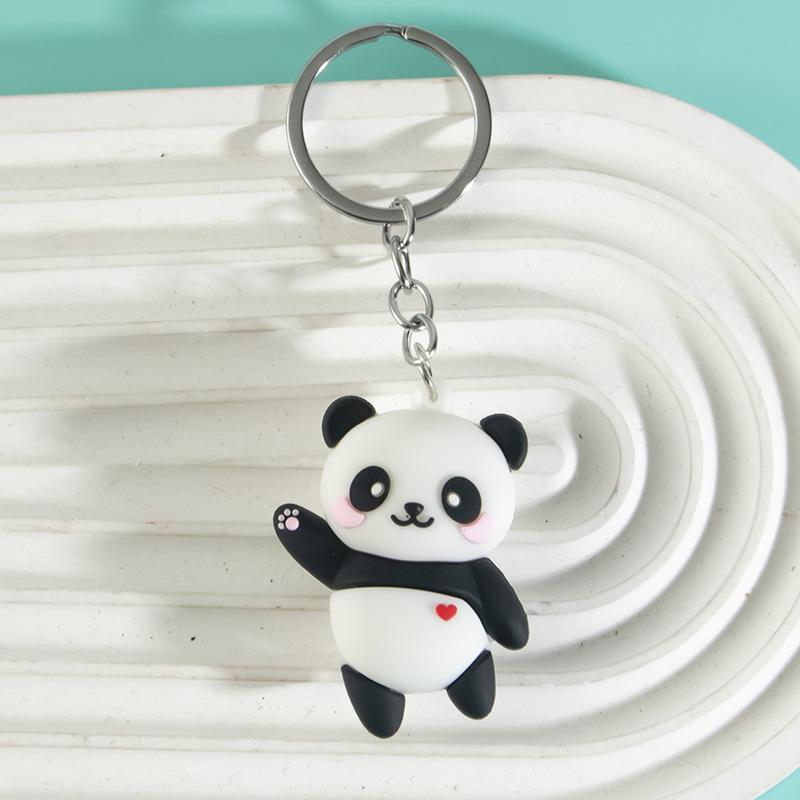 Sichuan Panda Bamboo Keychain Ornament: Cute Chengdu Zoo-Inspired Small Gift