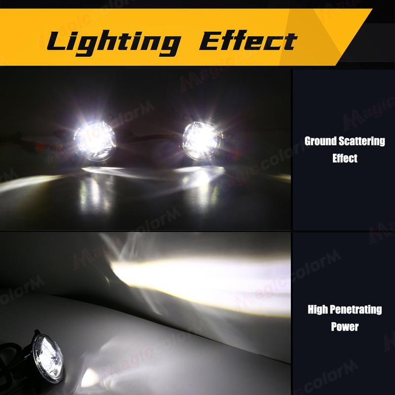 LED Fog Lamp For Toyota Sienna    2024 Front Bumper Fog Light Driving Lamp Assembly High Power 12V