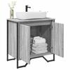 VidaXL Bathroom Vanity Cabinet Sonoma Grey 60x35x60 Cm, Bathroom Vanity Unit, Bathroom Furniture, 848657