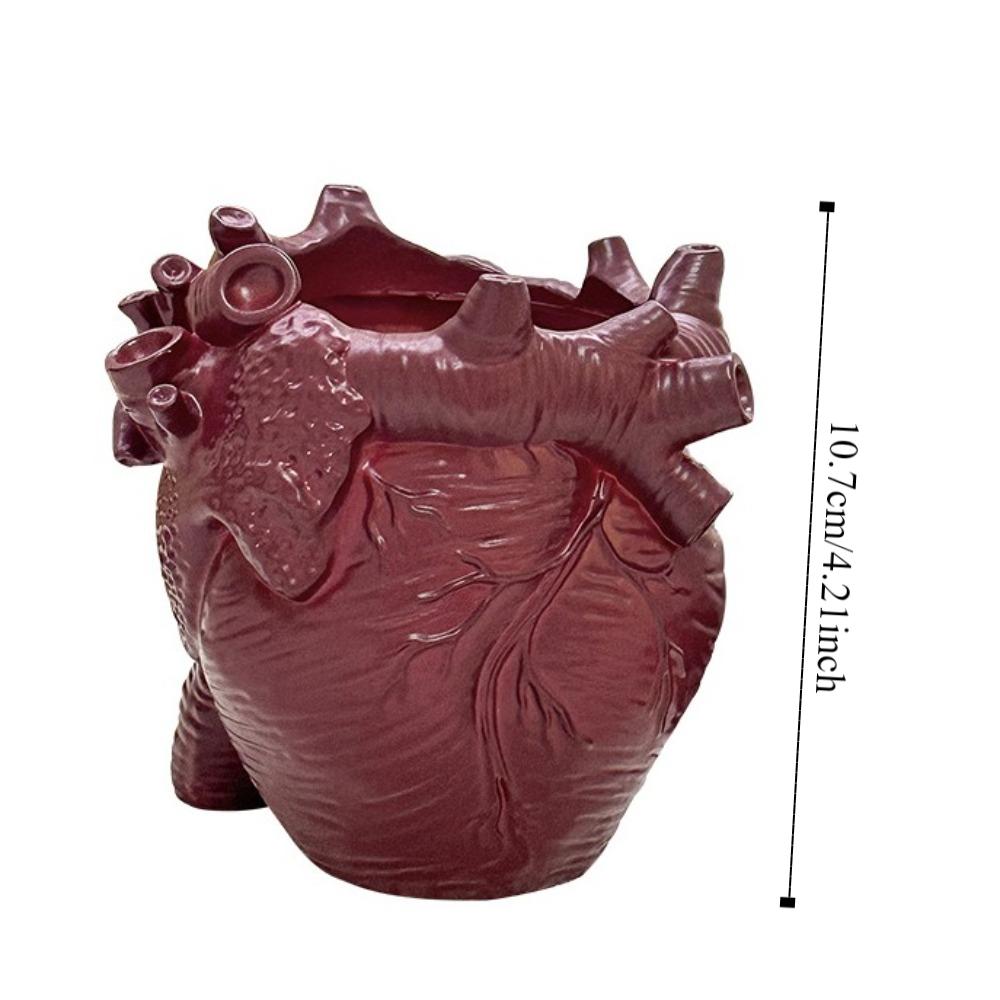 Vinyl Herz Kunst Stiftehalter Simulation Schreibtisch Stiftehalter Heim Kunstbedarf