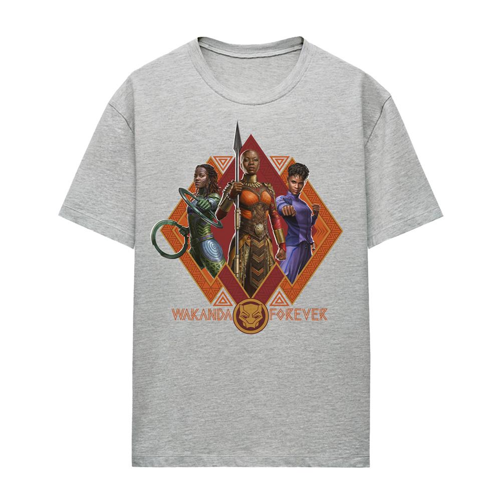 Black Panther: Wakanda Forever Womens/Ladies Shuri Okoye Nakia Heather T-Shirt