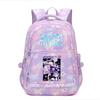 Peripheral printing large-capacity primary and secondary school schoolbags trendy backpacks lightweight and fashionable backpacks