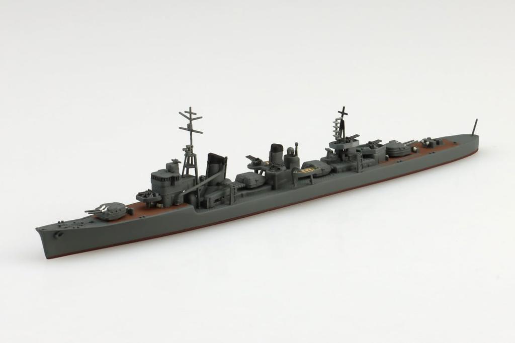 Aoshima Bunka Kyozai Waterline Series 448 Japanese Navy Destroyer Isokaze Plastic Model (AOSHIMA) 1/700 No.