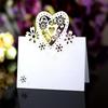 50Pcs Heart Shape Table Number Cards Wedding Table Number Card For Table Setting Wine Glass Christmas Wedding Decoration