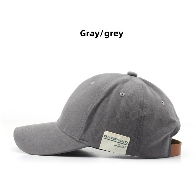 

Classic Baseball Cap With Wide Brim For Men And Women In Summer Sun Protection Style сірий колір