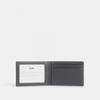 Coach Compact Billfold Wallet Gunmetal Black