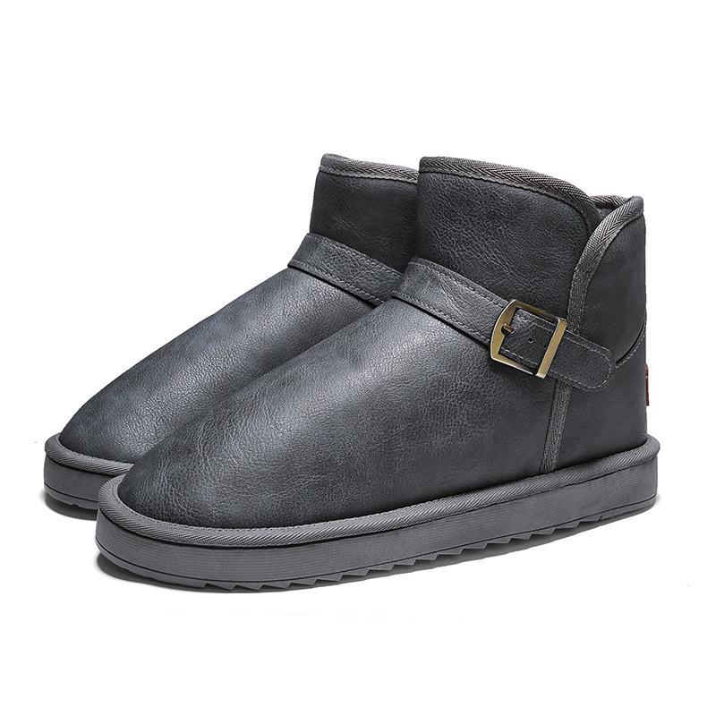 

Классические мужские хлопковые туфли из бархата, теплые мужские туфли, зимние новые высокие зимние ботинки, мужские шерстяные туфли для улицы, домашняя обувь 45