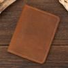 Leather Card Holder, Simple Leather Short Wallet, Ultra-Thin Men'S 20% Off Card Bag, Crazy Horse Leather Small Wallet.